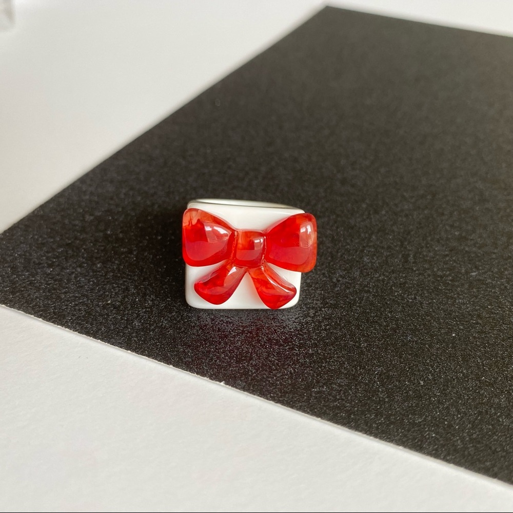 Chunky Acrylic Rings - Heart